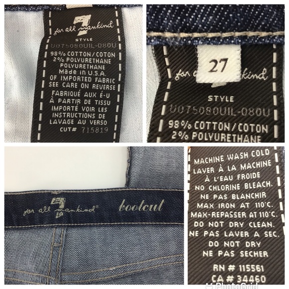 7 For All Mankind Bootcut Jeans (Hemmed), 27 - Picture 16 of 16